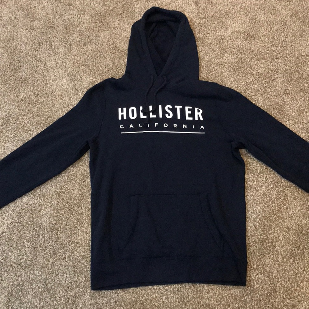 Hollister Large Navy Blue Hoodie